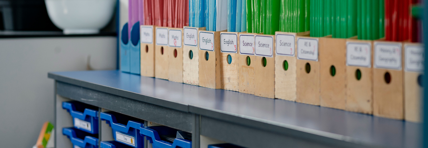 Organised And Tidy Classroom stock photo